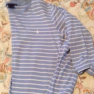 Periwinkle polo quarter sleeve